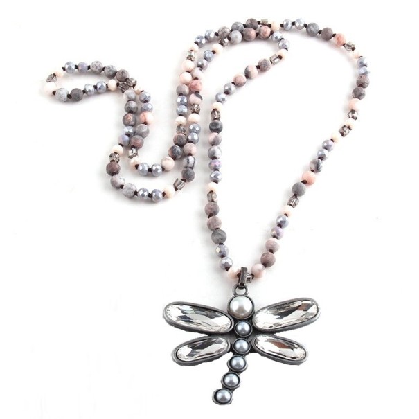 Collana lunga da donna con libellula 2