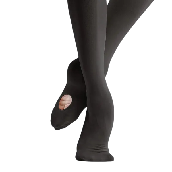Collants de danse pour femmes avec ouverture au niveau du pied en nylon spandex collants extensibles pour ballet danse et spectacles noir 10-12 ans