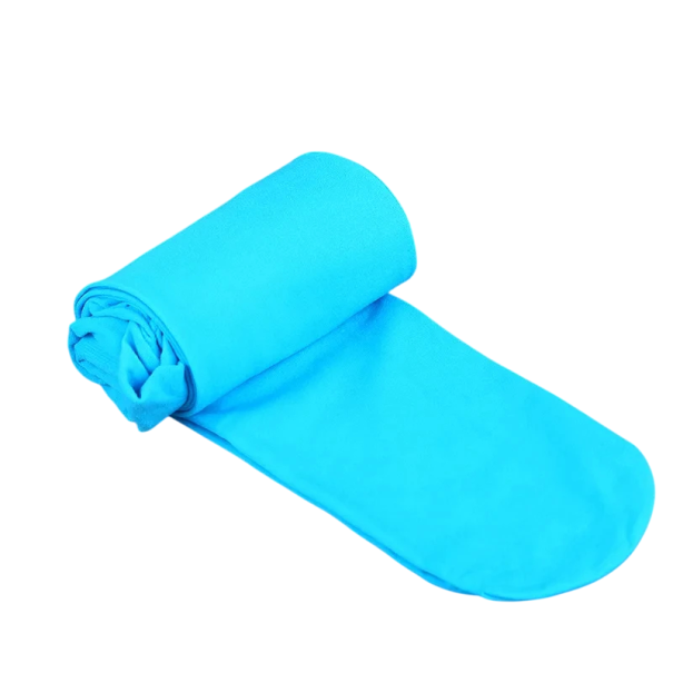 Collants élastiques chauds pour femmes 120D à taille haute Collants isolants Collants opaques d'hiver Confortables et extensibles turquoise