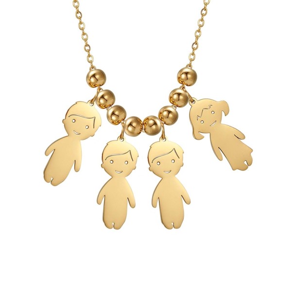 Collar colgante para niños plateado 12