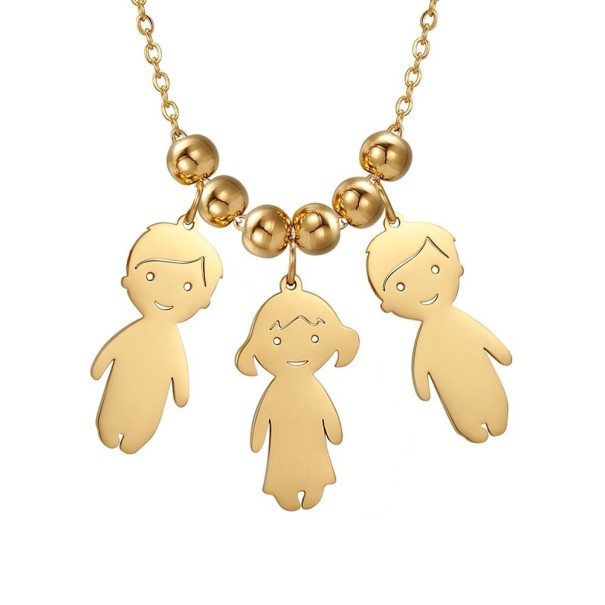 Collar colgante para niños plateado 9