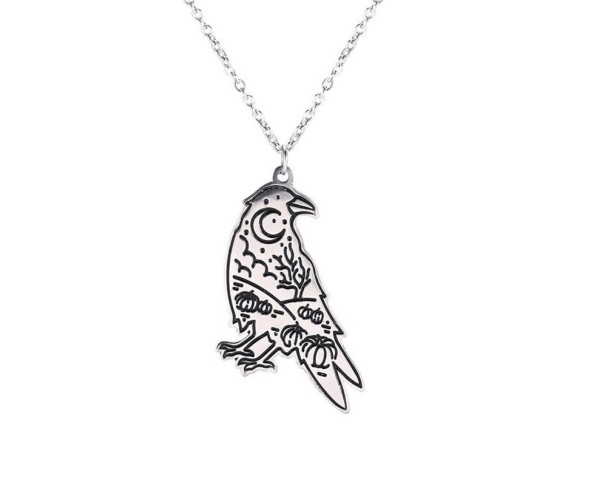 Collar con colgante de animal plateado 1