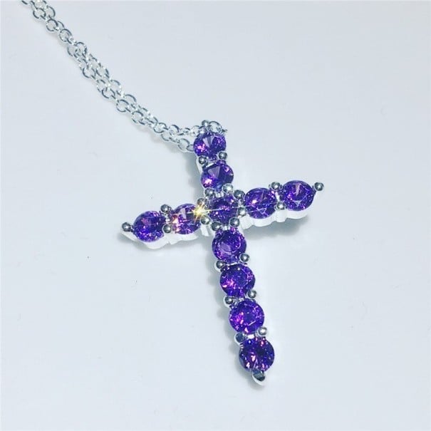 Collar con cruz D509 4