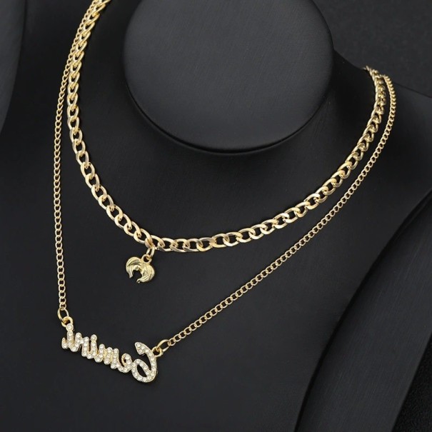 Collar con doble signo del zodiaco para mujer 5