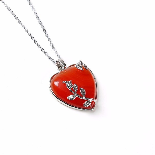 Collar de amor para mujer J3125 rojo
