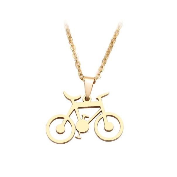 Collar de bicicleta dorado