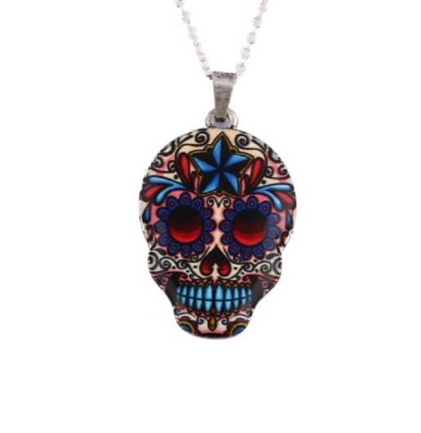 Collar de calavera para mujer D322 1