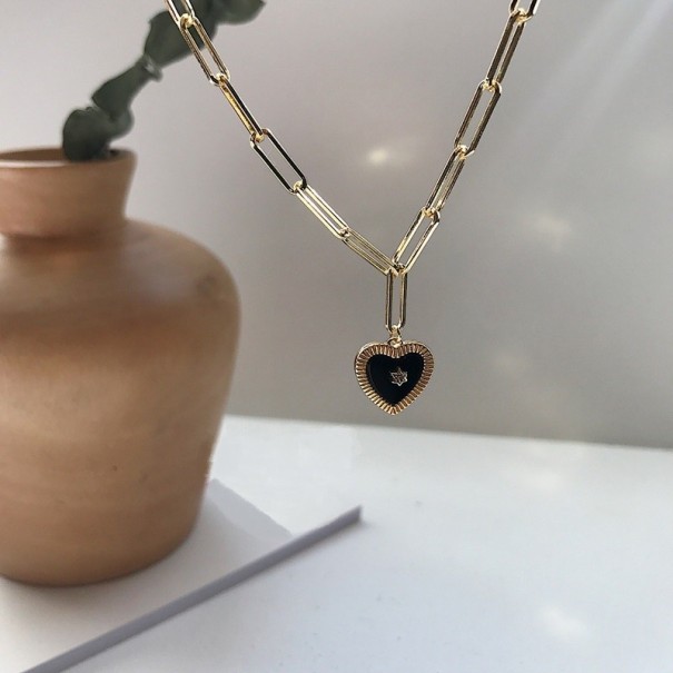 Collar de corazón para mujer A1610 1