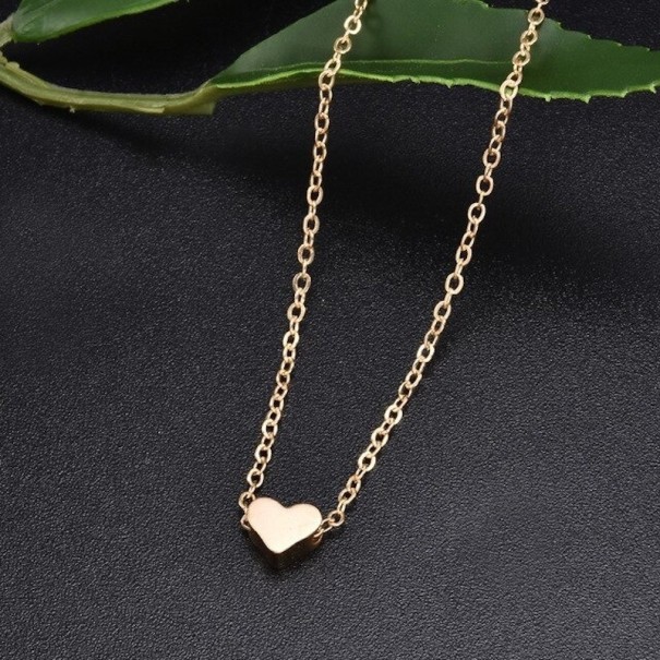 Collar de corazón para mujer J127 dorado