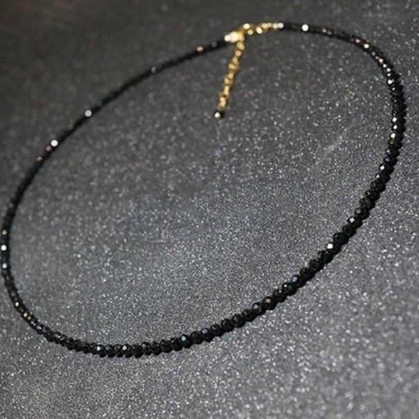 Collar de cuentas para mujer D41 dorado