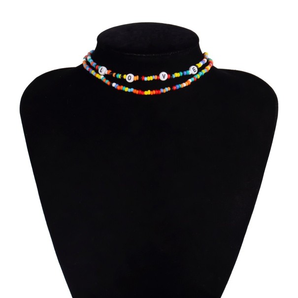 Collar de cuentas para mujer G811 9
