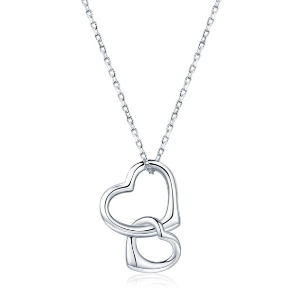 Collar de doble corazón para mujer M57 1
