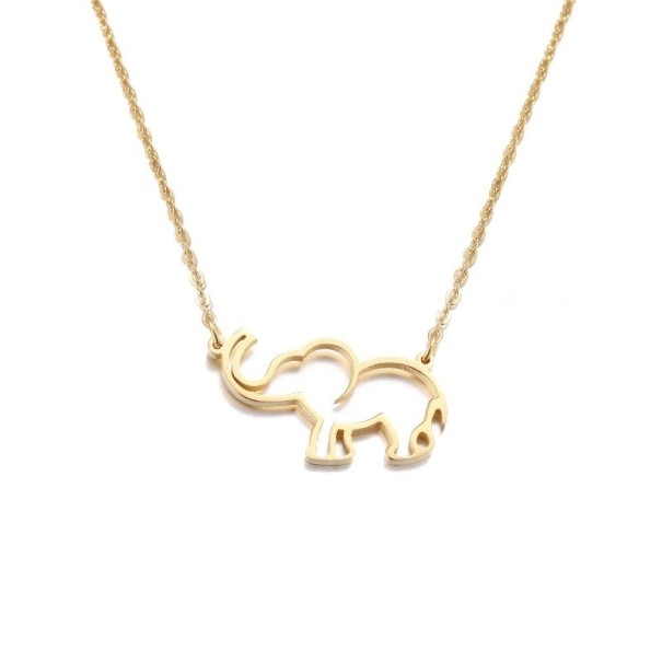 Collar de elefante para mujer D360 dorado