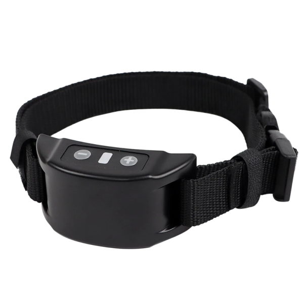 Collar de entrenamiento eléctrico para perros, antiladridos, con sonido de descarga ajustable, recargable por USB, 7 niveles de intensidad, 6 V negro