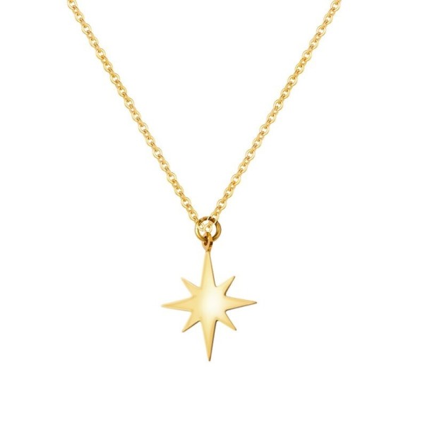 Collar de estrella para mujer D241 dorado