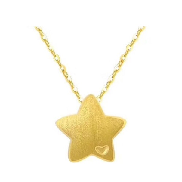 Collar de estrella para mujer D814 dorado