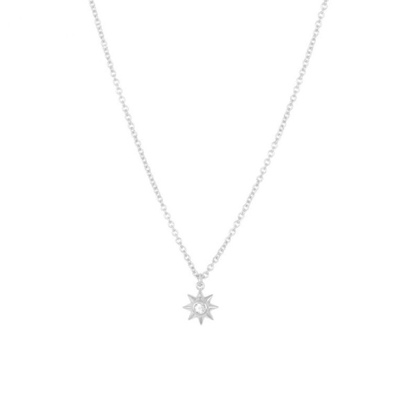 Collar de estrella para mujer N12 plateado