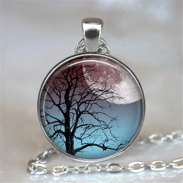 Collar de mujer con arbol 15