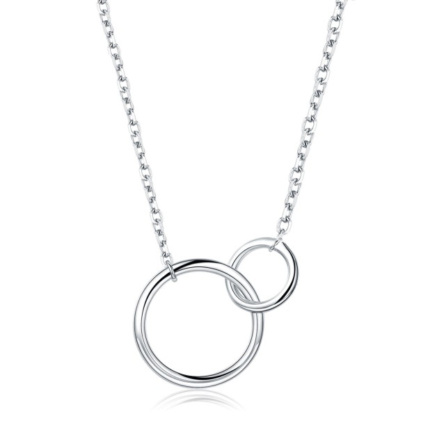 Collar de mujer con círculos conectados 1