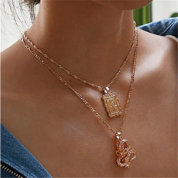 Collar de mujer con colgante 2 piezas 2