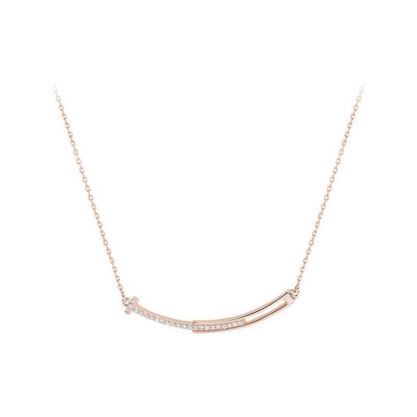 Collar de mujer con colgante D450 rosa viejo
