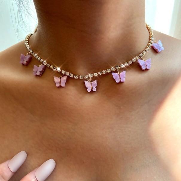 Collar de mujer con colgantes D129 2