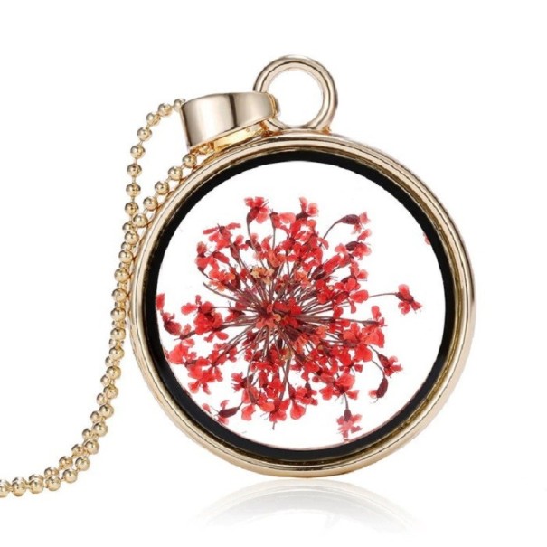 Collar de mujer con flor C1005 5