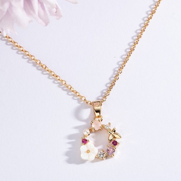 Collar de mujer con flor D287 2
