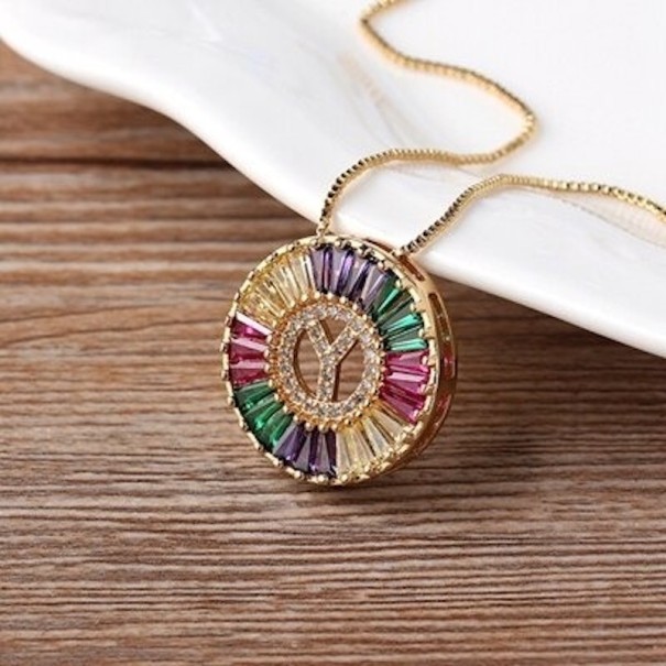 Collar de mujer con letra D286 Y