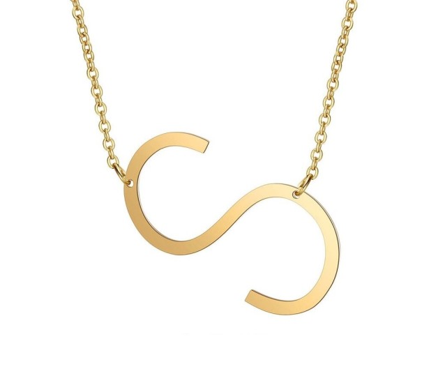 Collar de mujer con letra del alfabeto G829 S