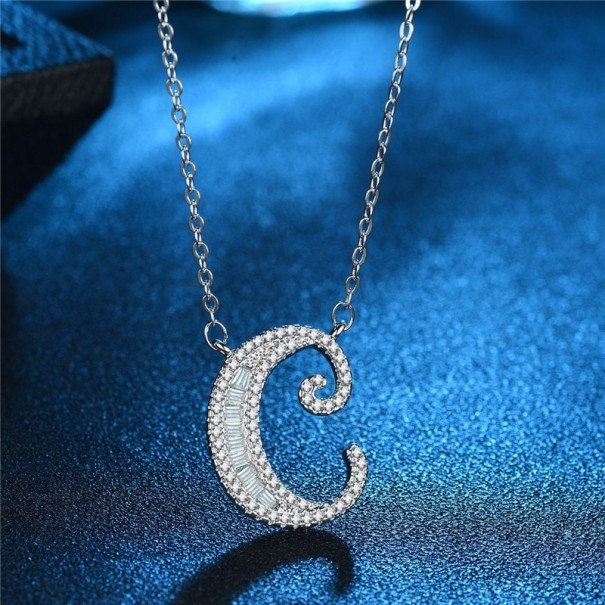 Collar de mujer con letras del alfabeto M37 C