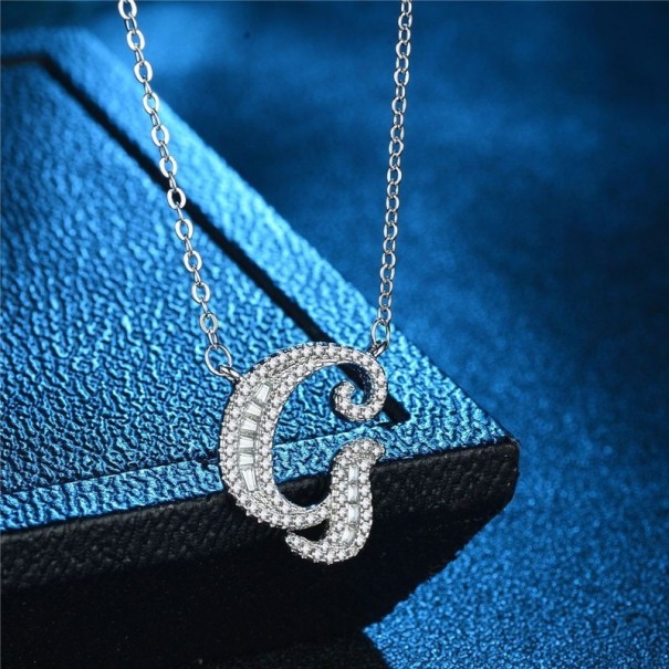 Collar de mujer con letras del alfabeto M37 G