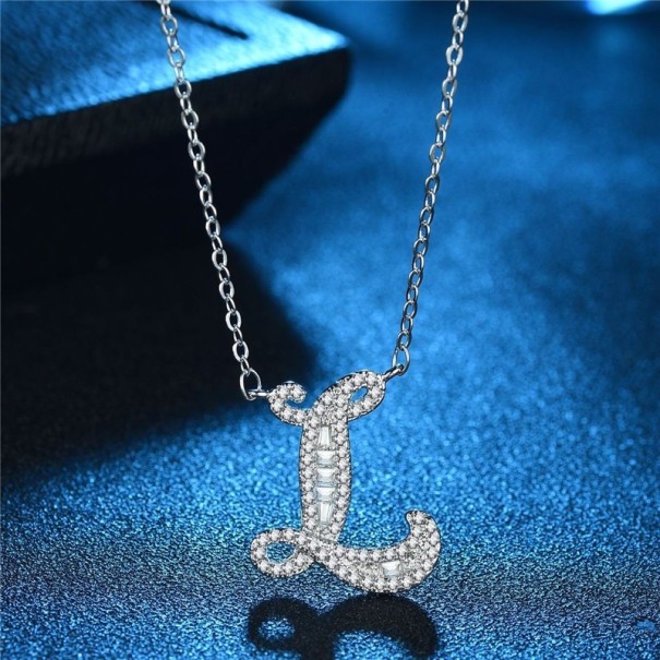 Collar de mujer con letras del alfabeto M37 L