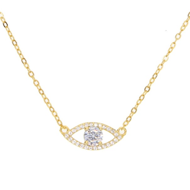 Collar de mujer con ojo dorado