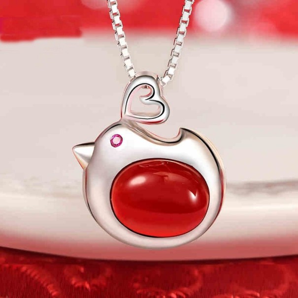 Collar de mujer con pájaro G601 1