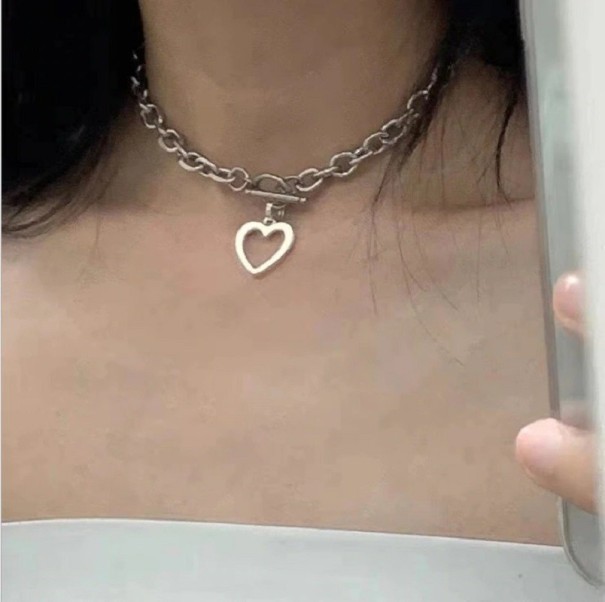Collar de mujer D29 plateado 12