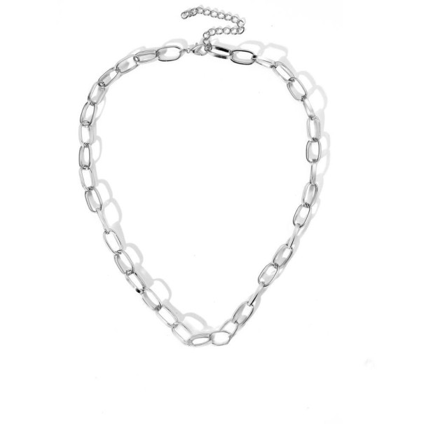 Collar de mujer D30 plateado 1