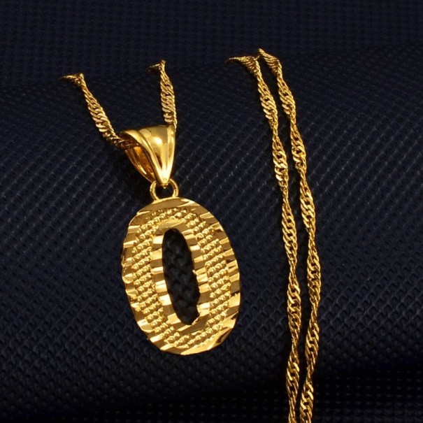 Collar de mujer letra D142 O
