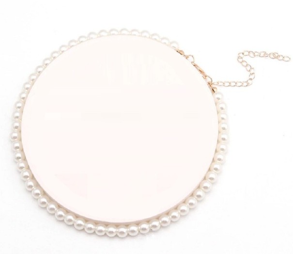 Collar de perlas para mujer D37 8 mm