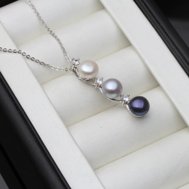 Collar de perlas para mujer D414 1