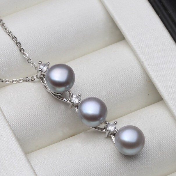 Collar de perlas para mujer D414 3