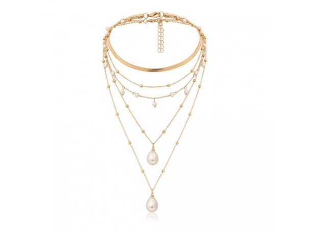 Collar de perlas para mujer G765 2