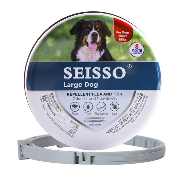 Collar para perros contra parásitos Protección antiparasitaria Collar ajustable para perros Collar contra garrapatas y pulgas en paquete 70 cm 1