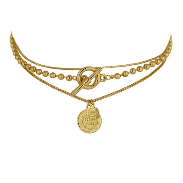 Collar triple de mujer con cierre americano 1
