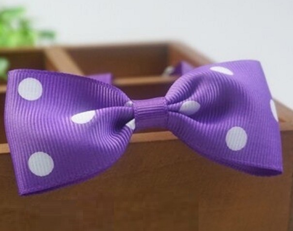 Collar with Bow C766 purple