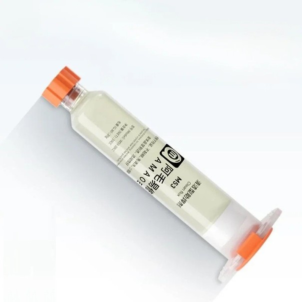 Colle à souder M53 10cc transparente sans rinçage avec flux lisse pour réparations de cartes mères d'ordinateurs portables et de téléphones mobiles 1
