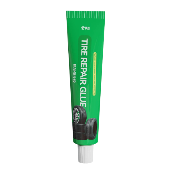 Colle de réparation de pneus étanche et résistant à la chaleur 30 ml mastic noir pour sceller les crevaisons et réparer les pneus 1