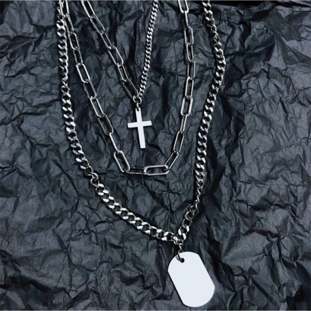 Collier à chaîne avec pendentif 3 pcs 1