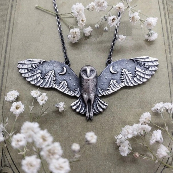 Collier avec hibou 1