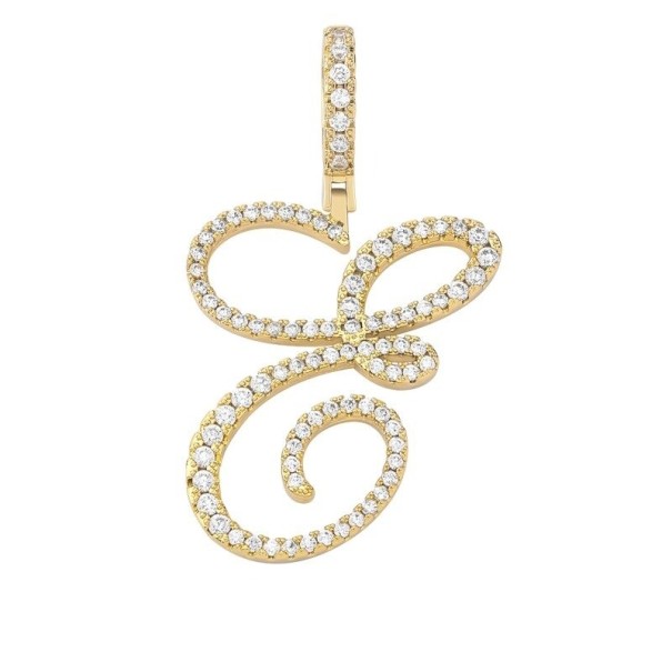 Collier avec la lettre D194 doré E